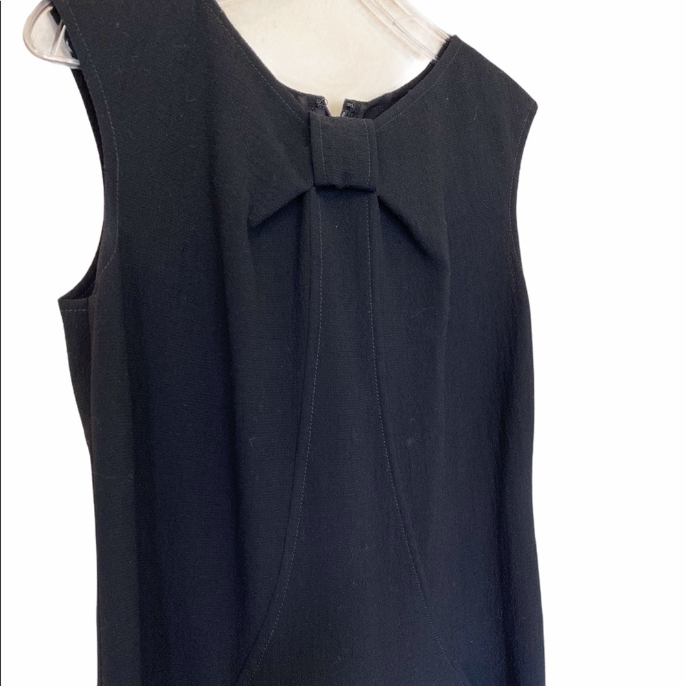 Oscar De La Renta Black Wool Dress